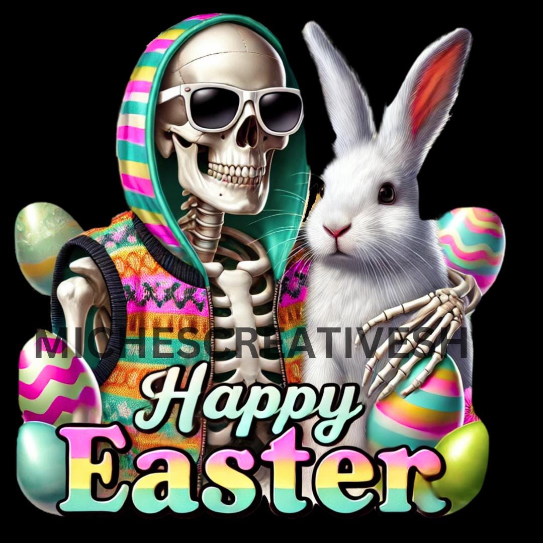 EASTER BUNNY 55 clip art Skeletons all breeds of dogs and animals panda meerkat dinosaur duck horse poodle rottweiler shih tzu printable