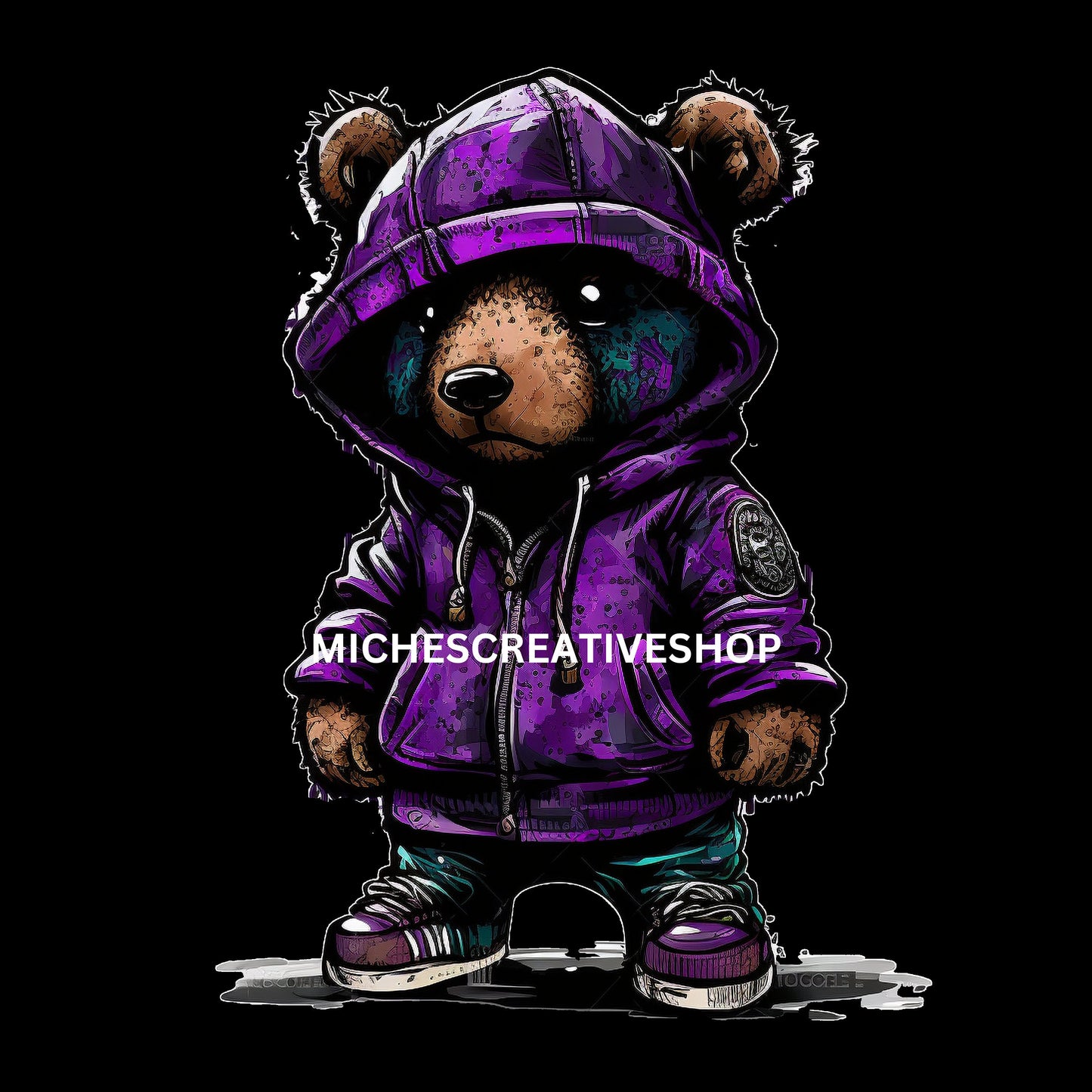 TEDDY BEAR HIP digital image only and cool transparent background 400 dpi png beautiful colours awesome Teddy bear