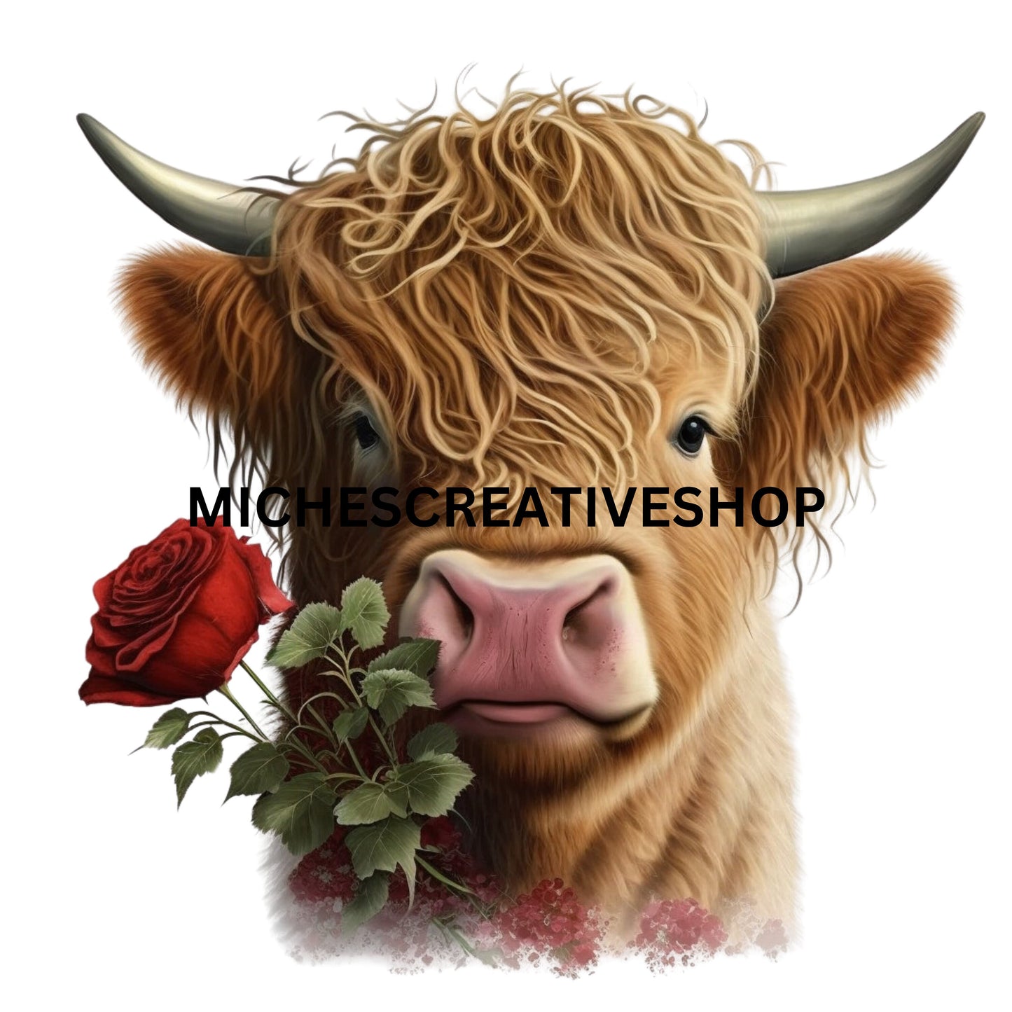 HIGHLAND COW DIGITAL cute Highland Cow digital clip art 400 dpi so amazing cute great for t-shirts or mug designs