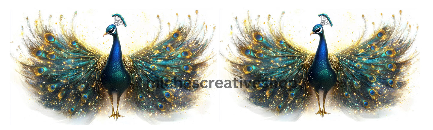 TUMBLER WRAP peacock feathers  Elegant Glitter Feathers Sublimation Design Digital Download for Stanley Style Cups feather design