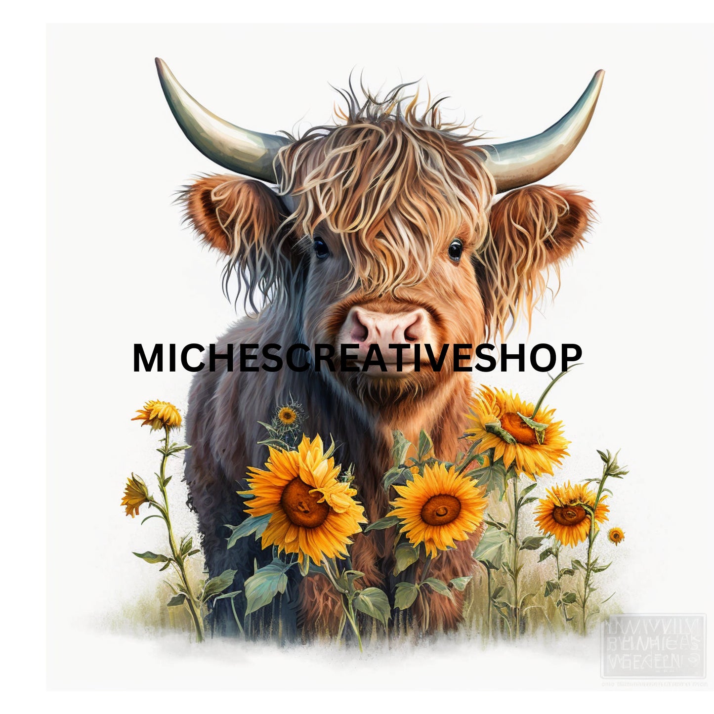 HIGHLAND COW DIGITAL cute Highland Cow digital clip art 400 dpi so amazing cute great for t-shirts or mug designs