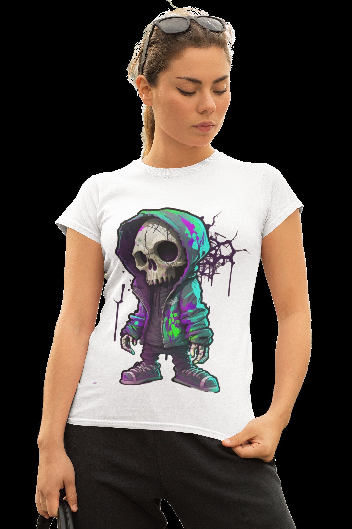 SKELETON MAN  in Neon Colours digital image only 400 dpi Neon Skeleton Design hip hop skeleton man cool printable