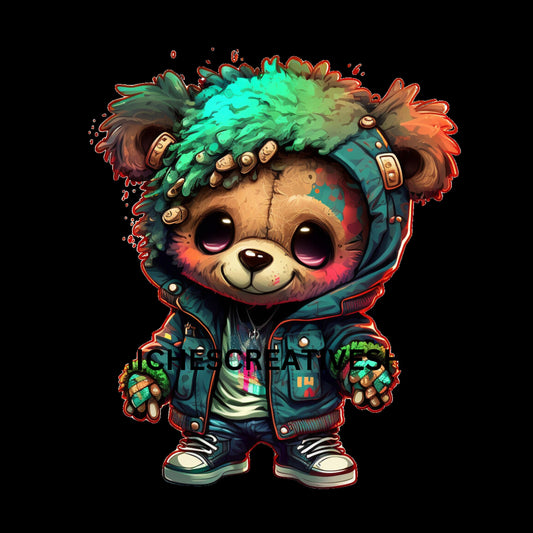 TEDDY BEAR  SHE digital image only cool transparent background 400 dpi png beautiful colours awesome Teddy bear printable