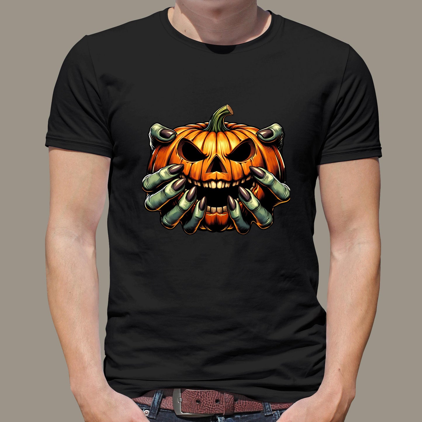 HALLOWEEN PUMPKIN Faces Creepy Jack o' Lantern Horror Art with Flames Claws Screams  Blood Spooky Scary Halloween Terrifying spooky digital