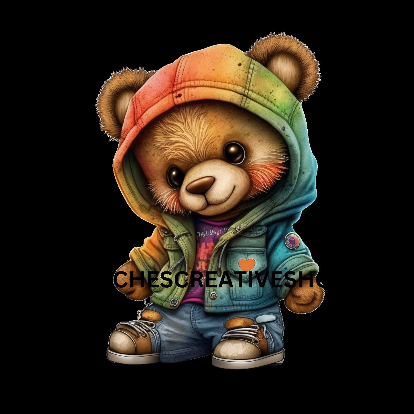 TEDDY BEAR clip art hip hop cool transparent 400 dpi she teddy bear great t-shirt designs teddy bear hip hop