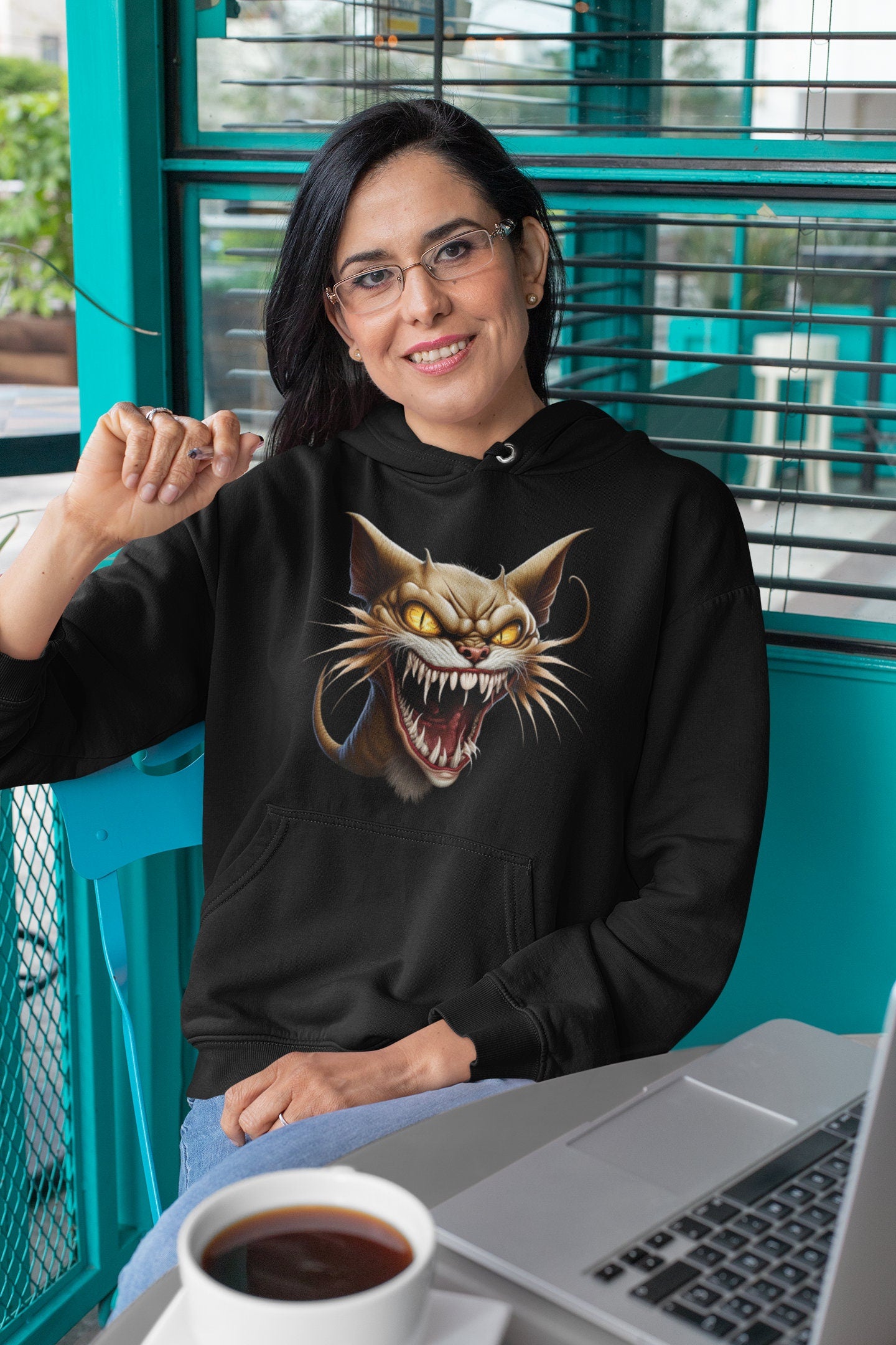 HALLOWEEN SCARY CAT 400 dpi digital image only cool Halloween scary cat so cool love colours so scary halloween cats