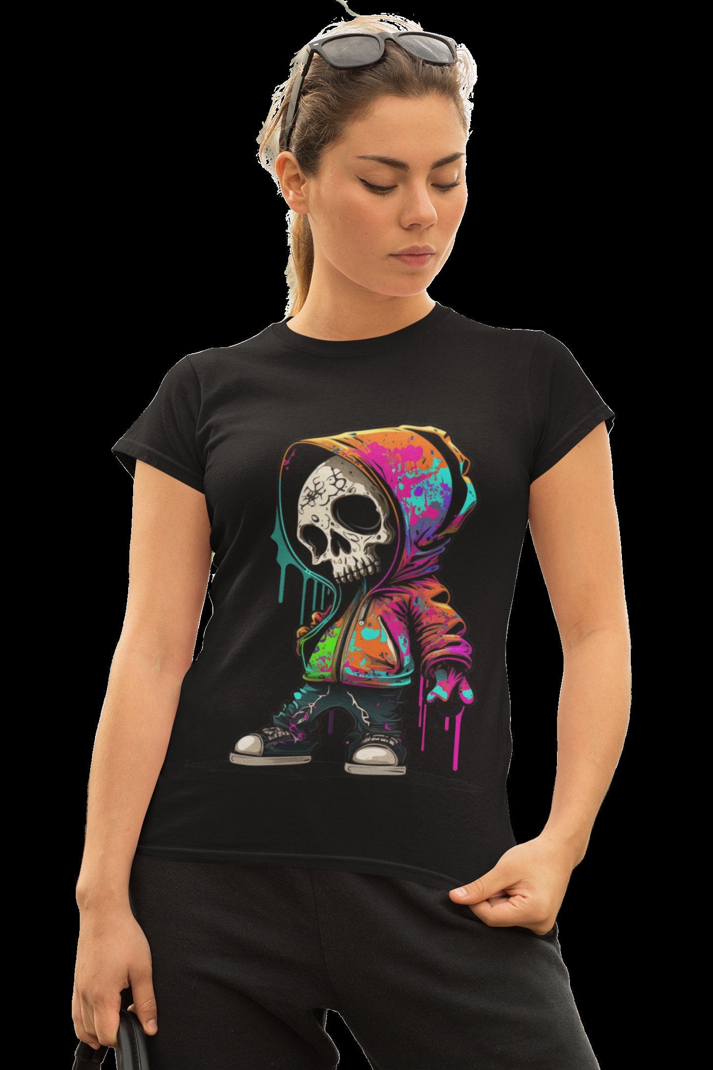 SKELETON MAN  in Neon Colours digital image only 400 dpi Neon Skeleton Design hip hop skeleton man cool