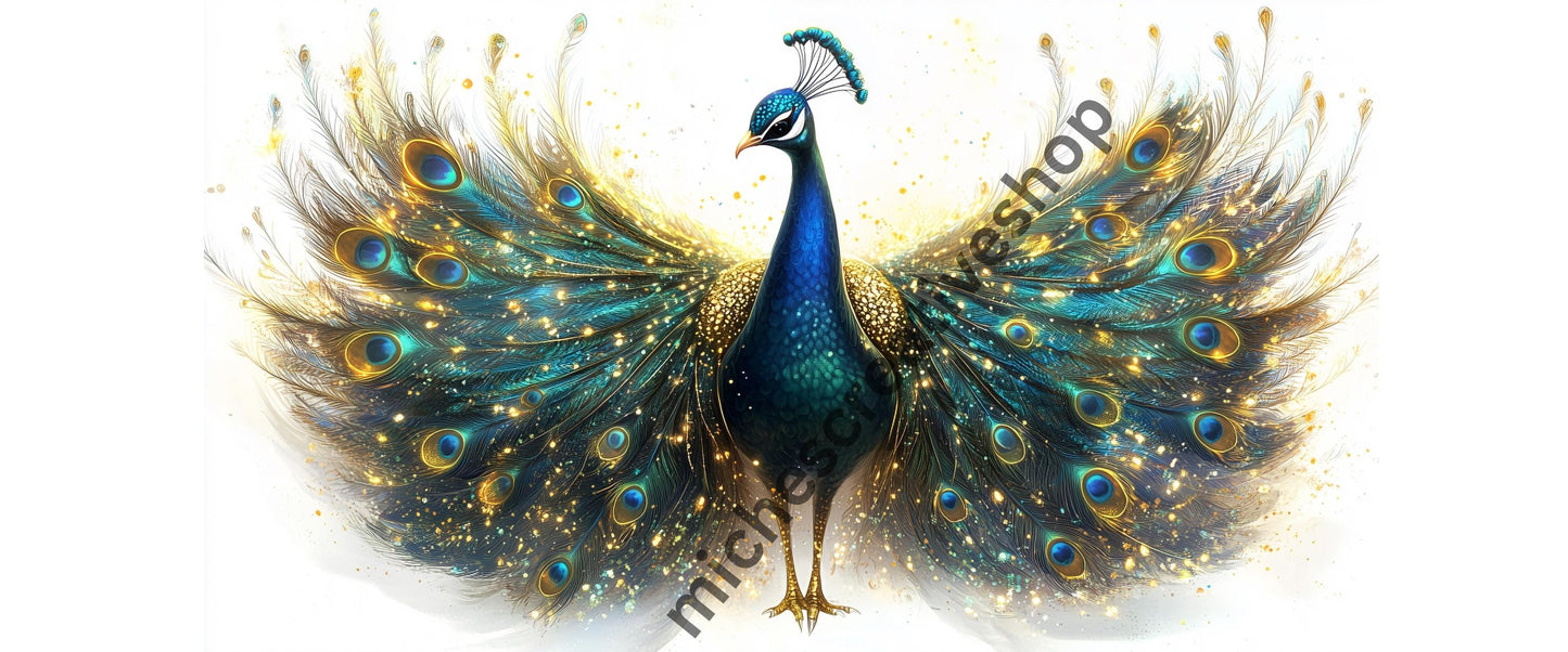 TUMBLER WRAP peacock feathers  Elegant Glitter Feathers Sublimation Design Digital Download for Stanley Style Cups feather design