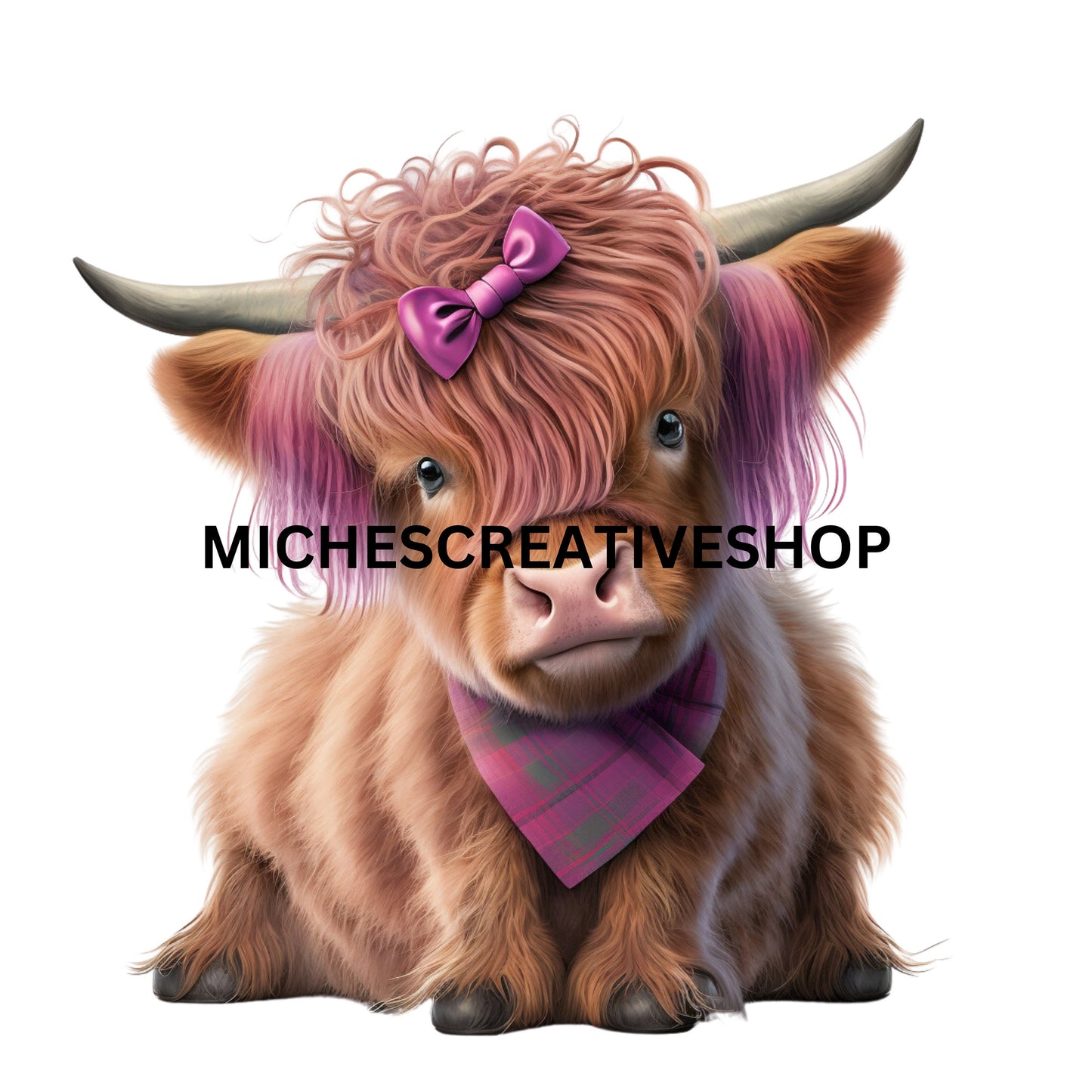 HIGHLAND COW DIGITAL cute Highland Cow digital clip art 400 dpi so amazing cute great for t-shirts or mug designs