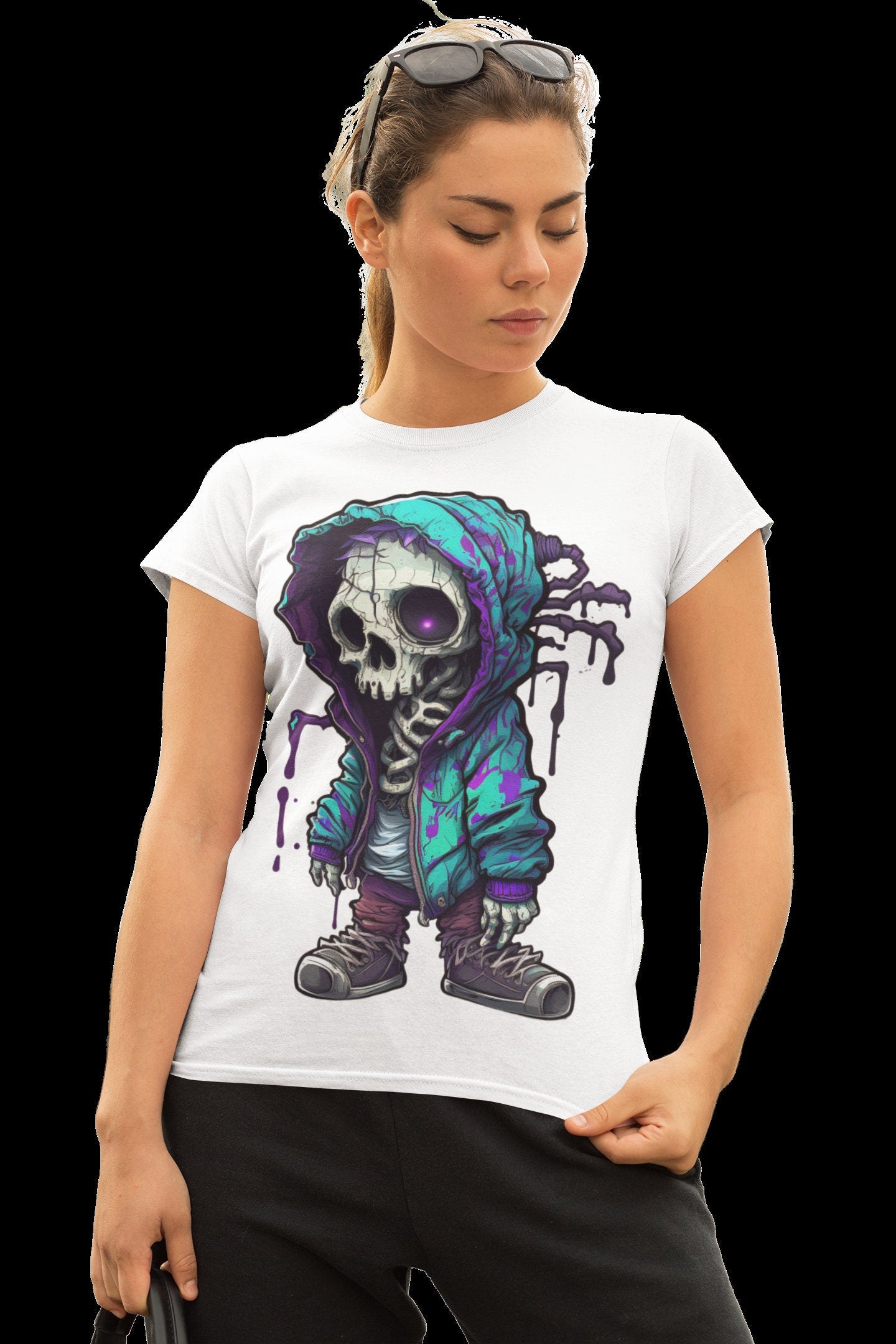 SKELETON MAN  in Neon Colours digital image only 400 dpi Neon Skeleton Design hip hop skeleton man cool