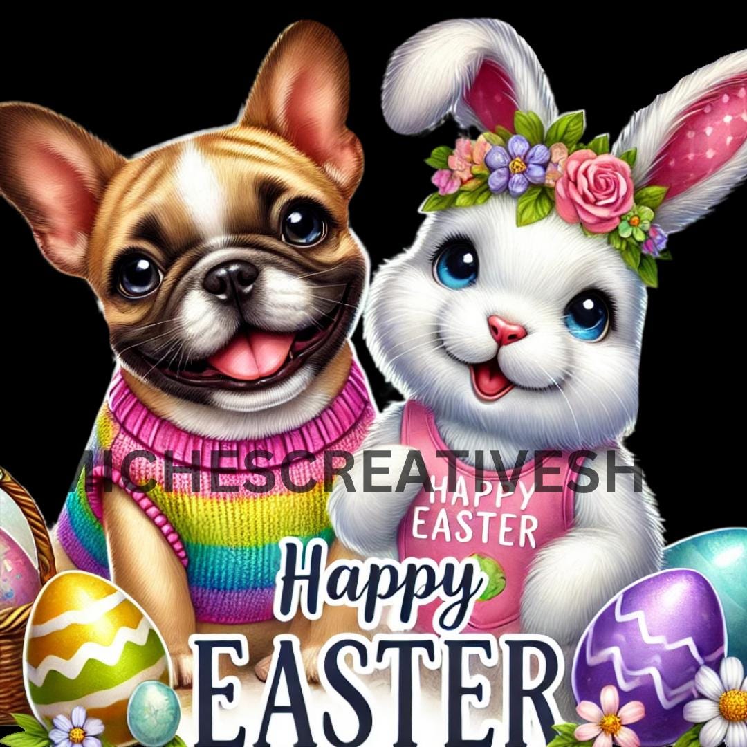 EASTER BUNNY 55 clip art Skeletons all breeds of dogs and animals panda meerkat dinosaur duck horse poodle rottweiler shih tzu printable