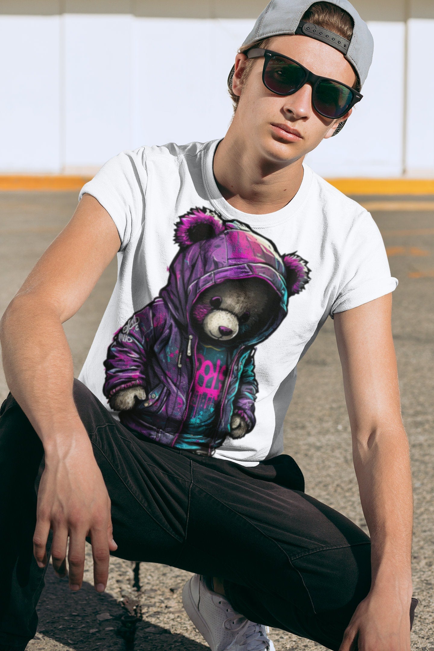 TEDDY BEAR HIP digital image only and cool transparent background 400 dpi png beautiful colours awesome Teddy bear