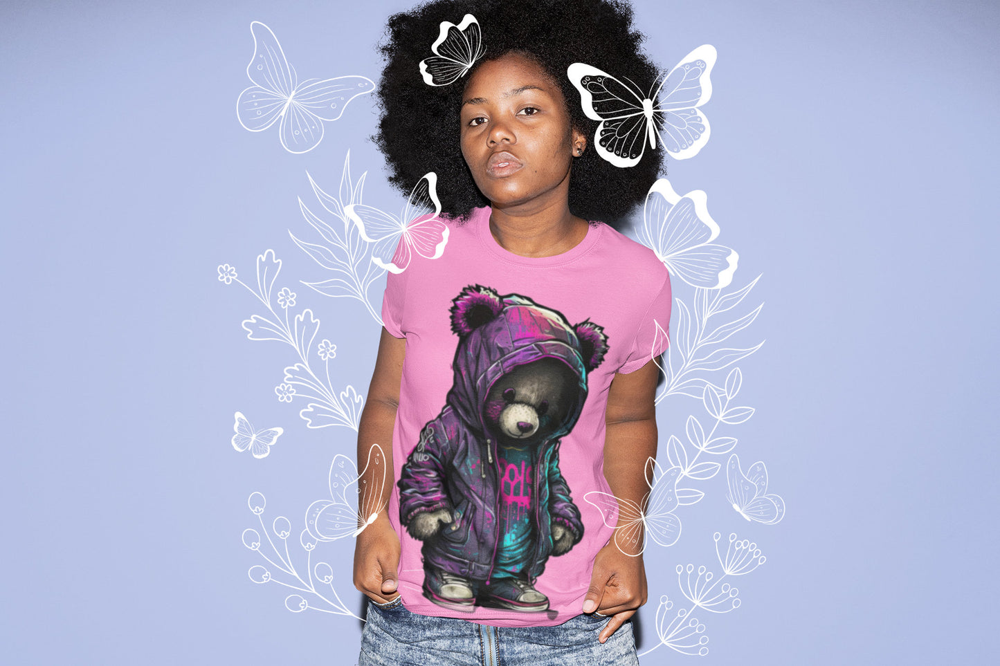 TEDDY BEAR HIP digital image only and cool transparent background 400 dpi png beautiful colours awesome Teddy bear