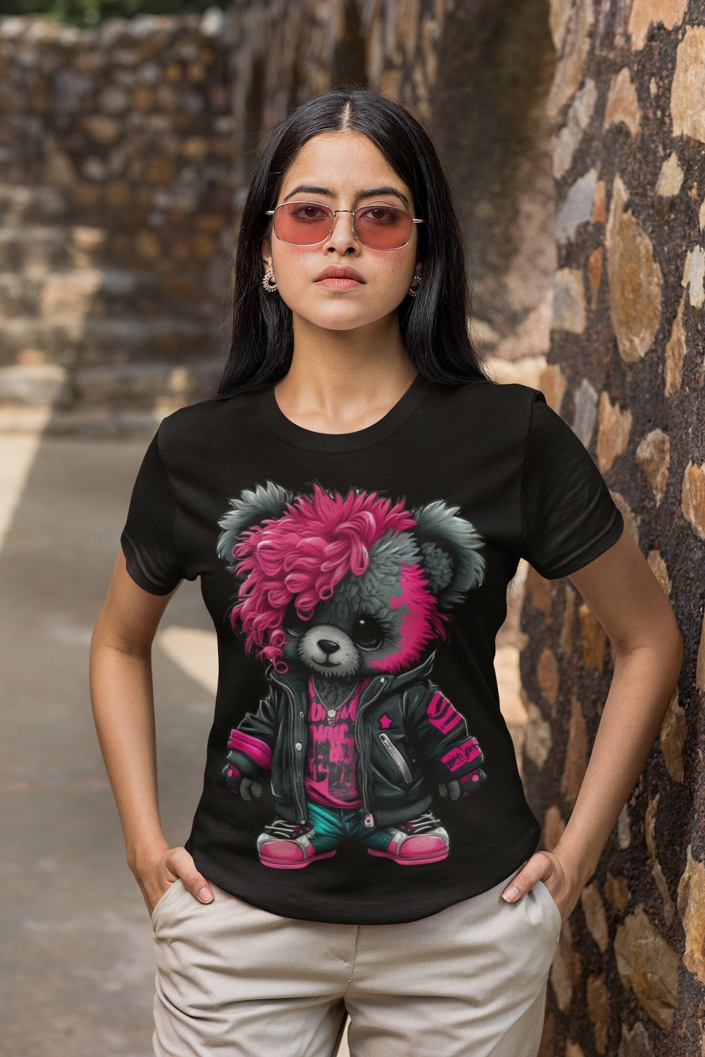 TEDDY BEAR SHE clip art hip hop cool transparent 400 dpi she teddy bear great t-shirt designs teddy bear hip hop printable