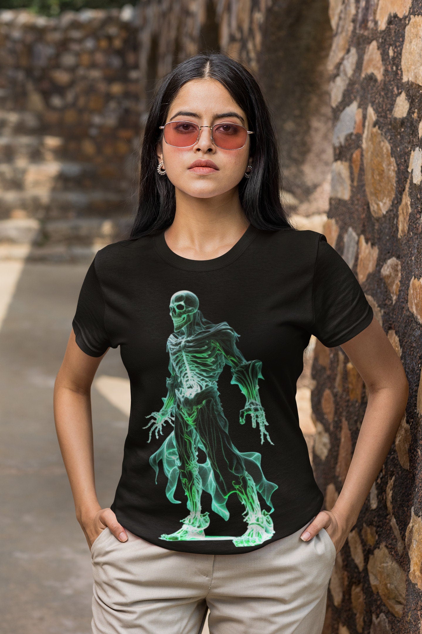 SKELETON GHOSTS  in Neon Colours digital image only 400 dpi Neon Skeleton Design hip hop skeleton man cool great for Halloween printable