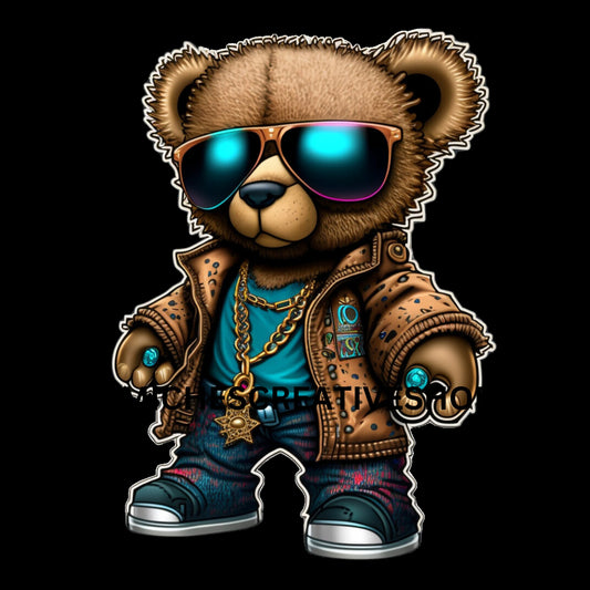 TEDDY BEAR clip art hip hop cool transparent 400 dpi she teddy bear great t-shirt designs teddy bear hip hop