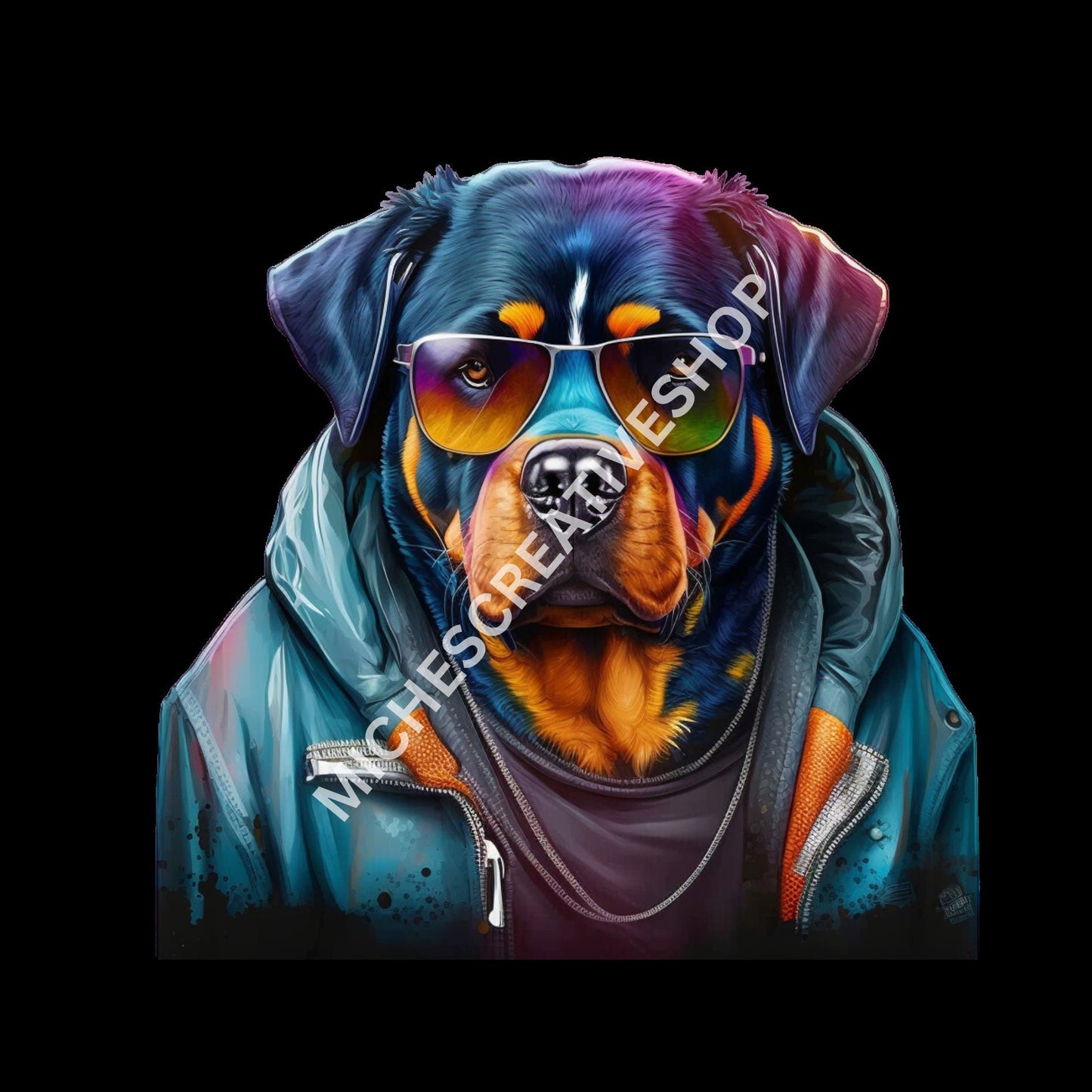ROTTWEILER 10 pack Dogs cool hip hop clipart 400 dpi transparent beautiful colours great for T-shirt designs