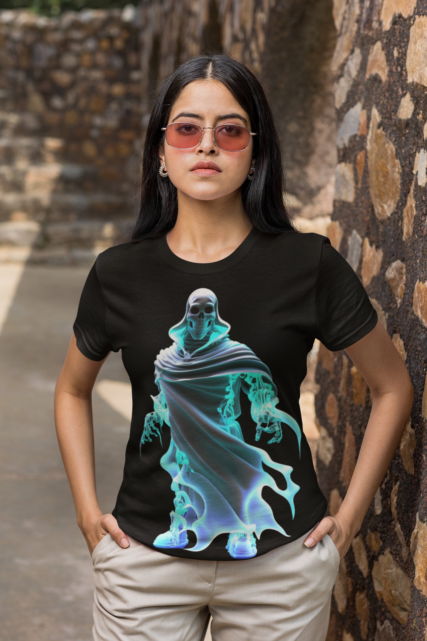 SKELETON GHOSTS  in Neon Colours digital image only 400 dpi Neon Skeleton Design hip hop skeleton man cool great for Halloween printable