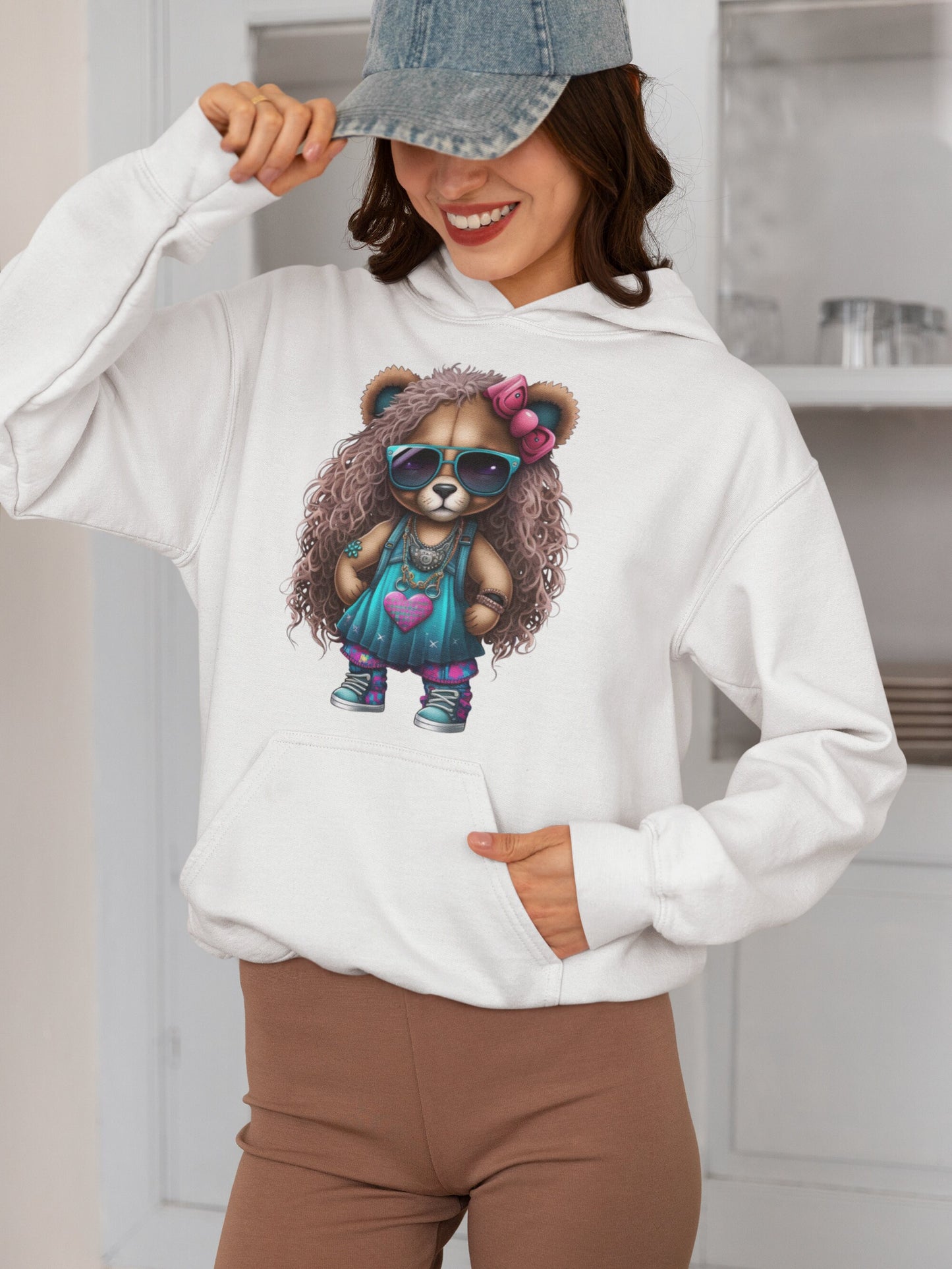 TEDDY BEAR girl clip art hip hop cool transparent 400 dpi she teddy bear great t-shirt designs teddy bear hip hop printable