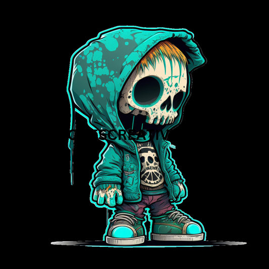 SKELETON MAN  in Neon Colours digital image only 400 dpi Neon Skeleton Design hip hop skeleton man cool printable