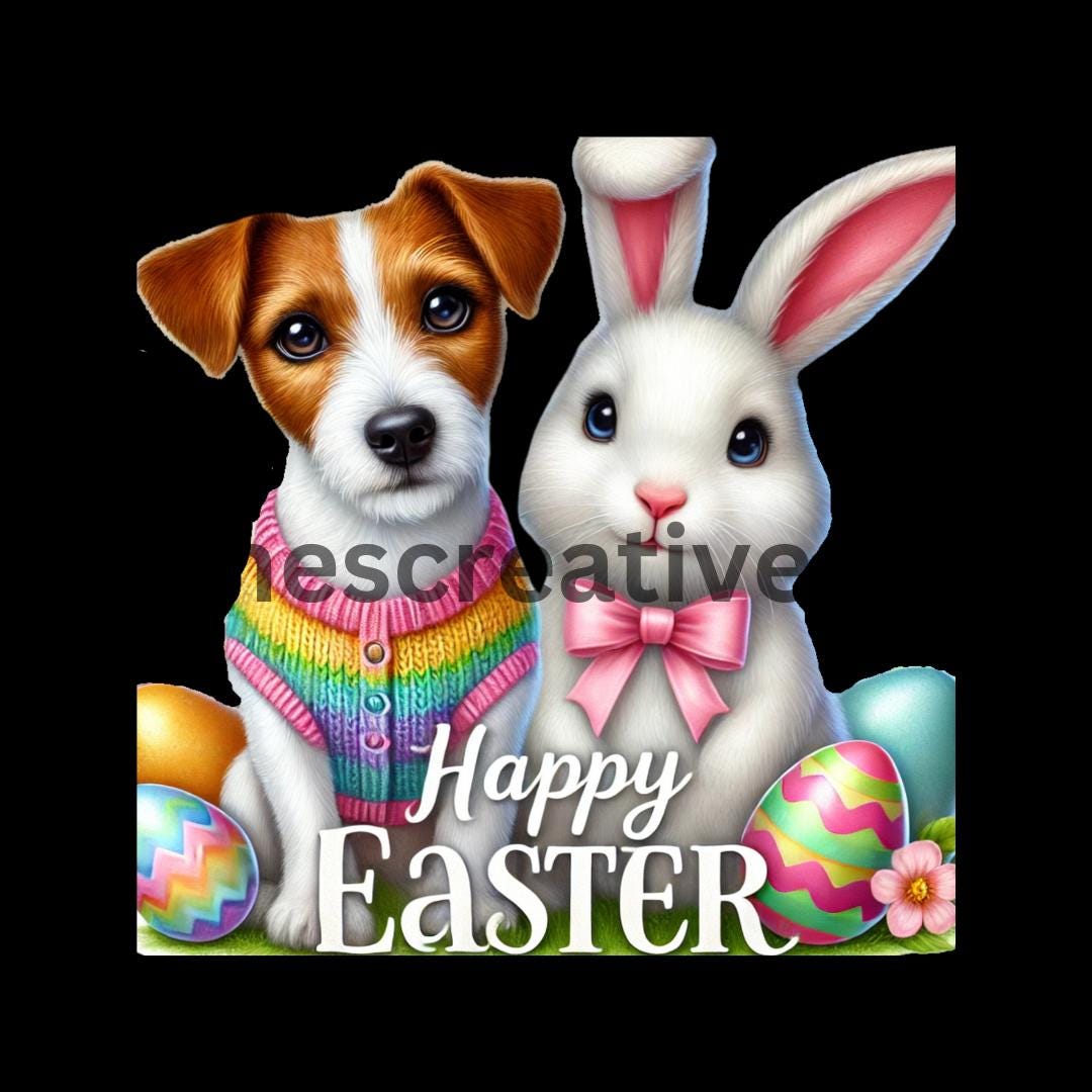 EASTER BUNNY 55 clip art Skeletons all breeds of dogs and animals panda meerkat dinosaur duck horse poodle rottweiler shih tzu printable